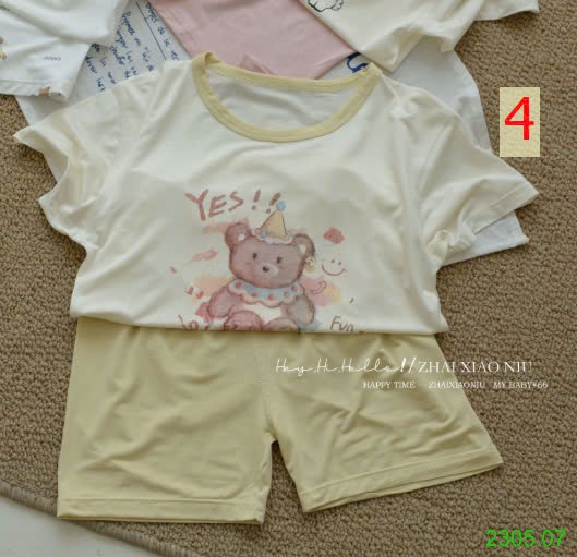 25HA2305.07 - BỘ MẶC NHÀ CHO BÉ YÊU