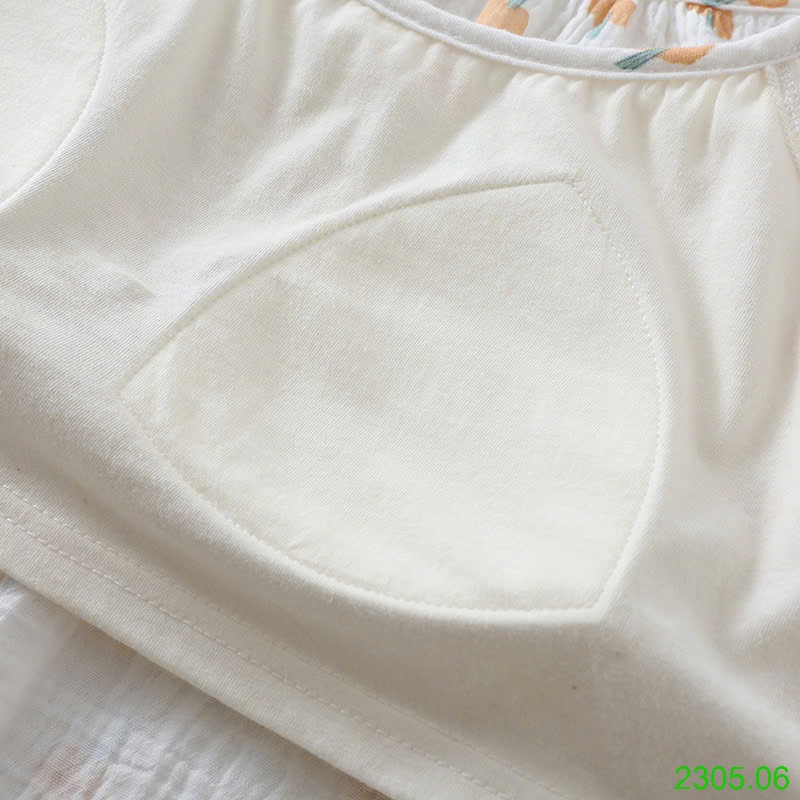 25HA2305.06 - VÁY XÔ MUSLIN KÈM ĐỆM NGỰC CHO NỮ