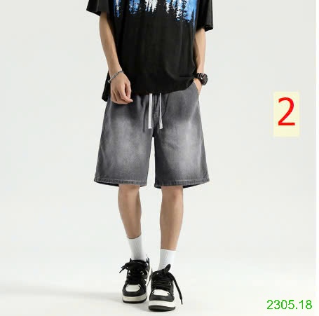 25HA2305.18 - QUẦN SHORT JEAN ỐNG RỘNG CHO NAM