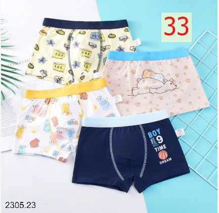 25HA2305.23 - SET 4 QUẦN SỊP ĐÙI BÉ TRAI