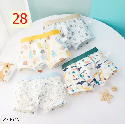 25HA2305.23 - SET 4 QUẦN SỊP ĐÙI BÉ TRAI