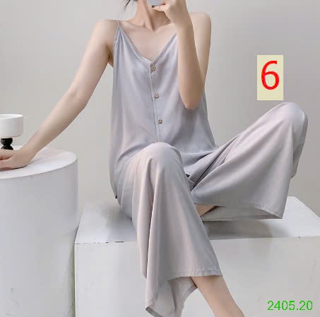 25HA2405.20 - BỘ LANH LỤA 2 DÂY QUẦN DÀI NỮ