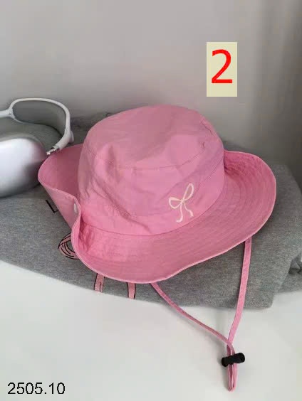 25HA2505.10 - MŨ BUCKET THÊU NƠ
