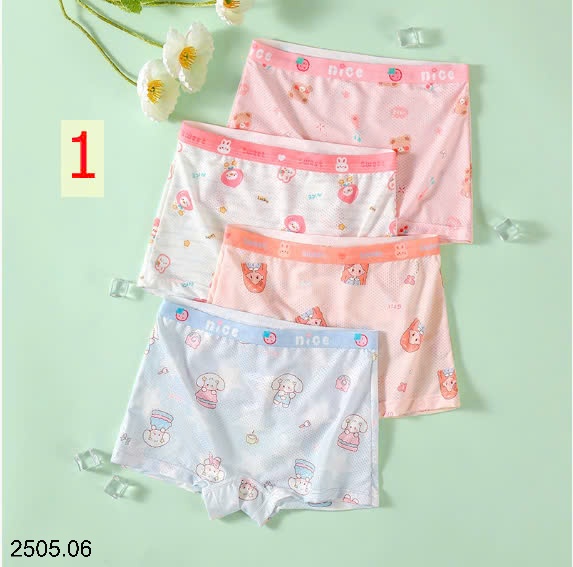 25HA2505.06 - SET 4 QUẦN CHÍP THÔNG HƠI CHO BÉ