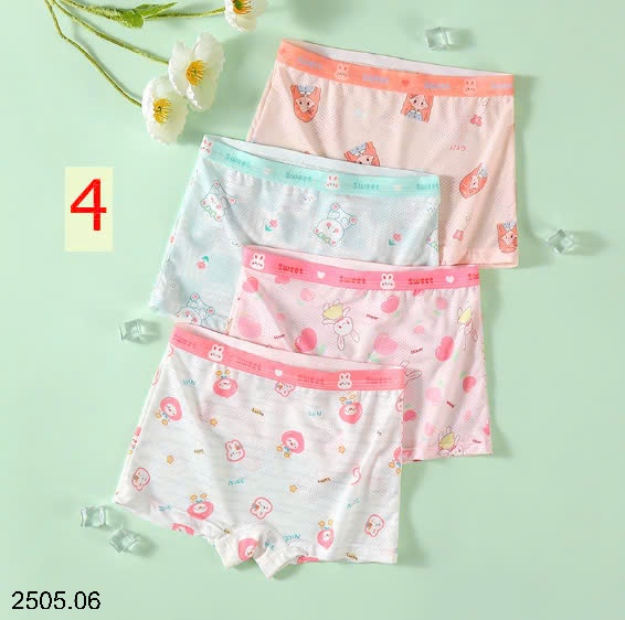 25HA2505.06 - SET 4 QUẦN CHÍP THÔNG HƠI CHO BÉ