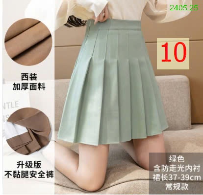 25HA2405.25 - CHÂN VÁY XẾP LY NỮ DÁNG NGẮN