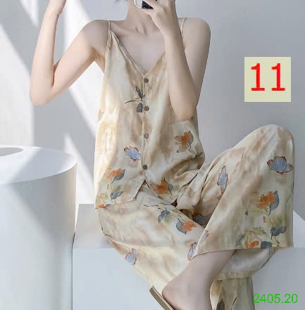 25HA2405.20 - BỘ LANH LỤA 2 DÂY QUẦN DÀI NỮ