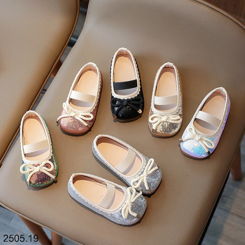 25HA2505.19 - GIÀY BÚP BÊ BÉ GÁI ĐÍNH SEQUIN