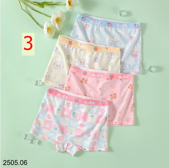 25HA2505.06 - SET 4 QUẦN CHÍP THÔNG HƠI CHO BÉ