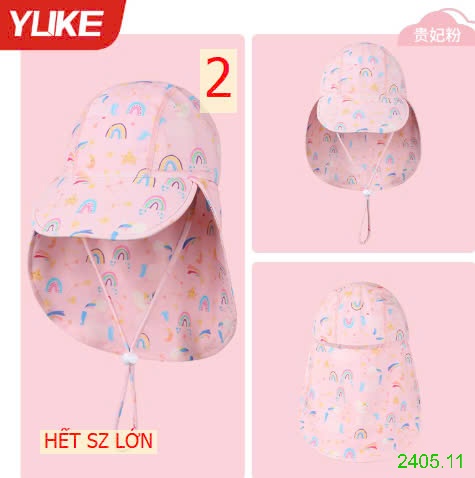 25HA2405.11 - MŨ CHỐNG NẮNG CHO BÉ