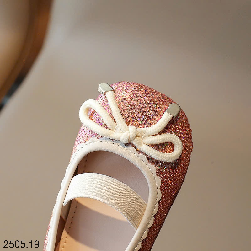 25HA2505.19 - GIÀY BÚP BÊ BÉ GÁI ĐÍNH SEQUIN