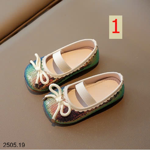 25HA2505.19 - GIÀY BÚP BÊ BÉ GÁI ĐÍNH SEQUIN