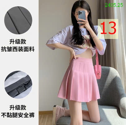 25HA2405.25 - CHÂN VÁY XẾP LY NỮ DÁNG NGẮN
