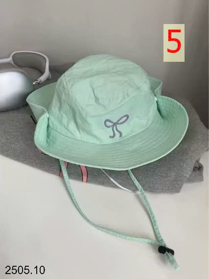 25HA2505.10 - MŨ BUCKET THÊU NƠ