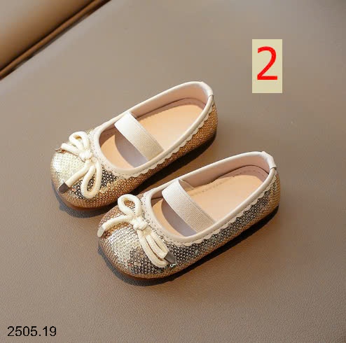 25HA2505.19 - GIÀY BÚP BÊ BÉ GÁI ĐÍNH SEQUIN