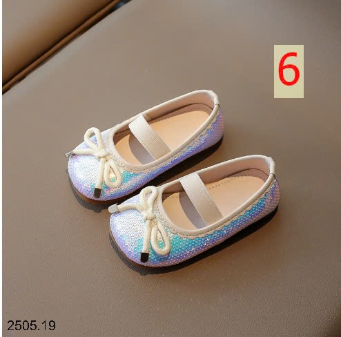 25HA2505.19 - GIÀY BÚP BÊ BÉ GÁI ĐÍNH SEQUIN
