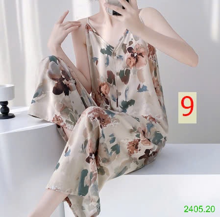 25HA2405.20 - BỘ LANH LỤA 2 DÂY QUẦN DÀI NỮ
