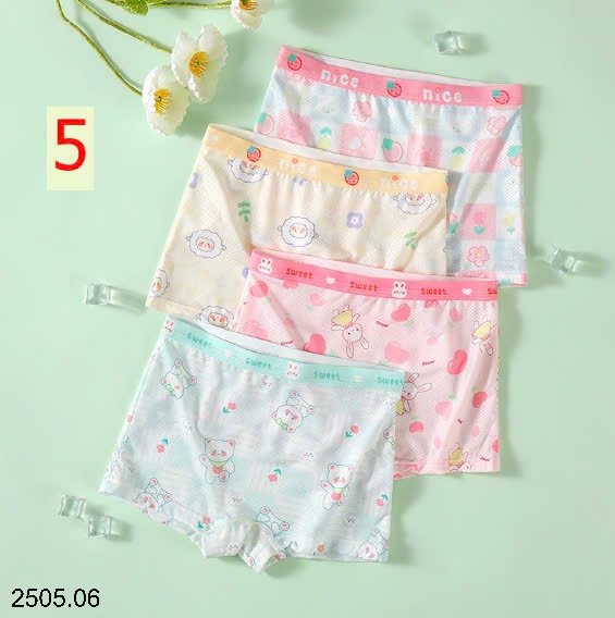 25HA2505.06 - SET 4 QUẦN CHÍP THÔNG HƠI CHO BÉ