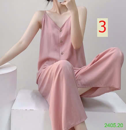 25HA2405.20 - BỘ LANH LỤA 2 DÂY QUẦN DÀI NỮ