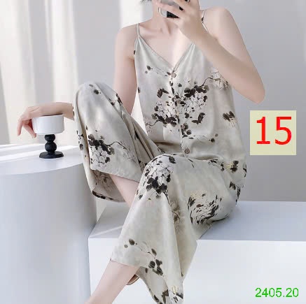 25HA2405.20 - BỘ LANH LỤA 2 DÂY QUẦN DÀI NỮ