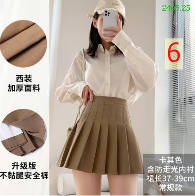25HA2405.25 - CHÂN VÁY XẾP LY NỮ DÁNG NGẮN