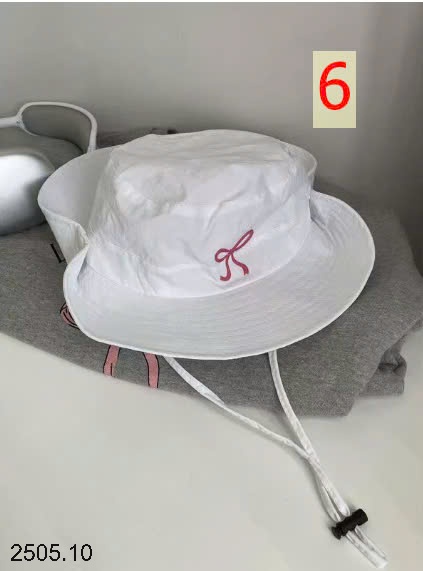 25HA2505.10 - MŨ BUCKET THÊU NƠ