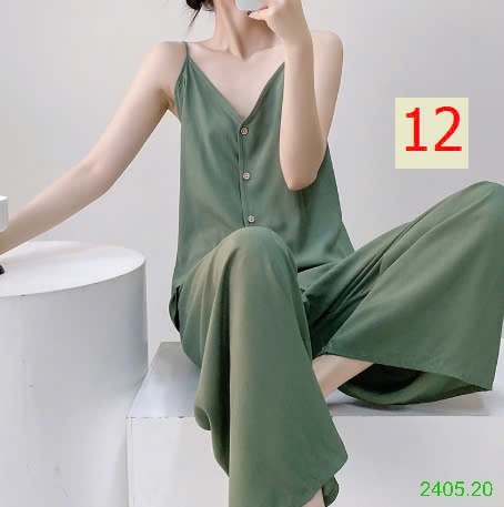 25HA2405.20 - BỘ LANH LỤA 2 DÂY QUẦN DÀI NỮ