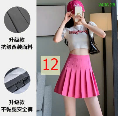 25HA2405.25 - CHÂN VÁY XẾP LY NỮ DÁNG NGẮN
