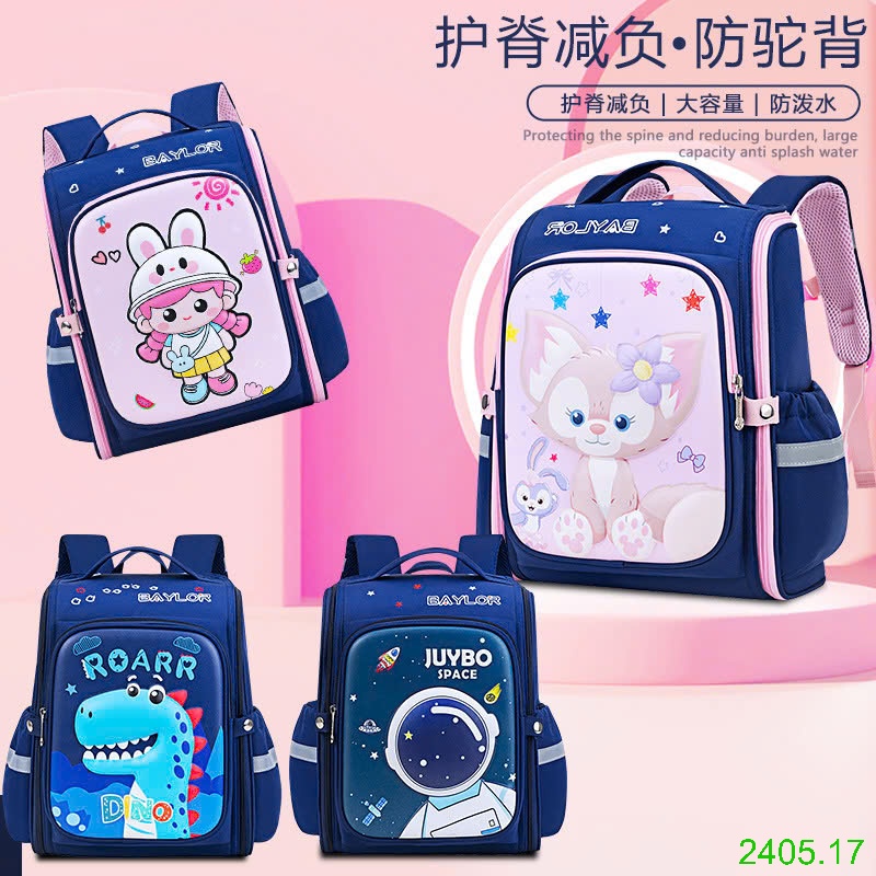 25HA2405.17 - BA LÔ 3D CHỐNG GÙ CHO BÉ HÃNG BAFUNN