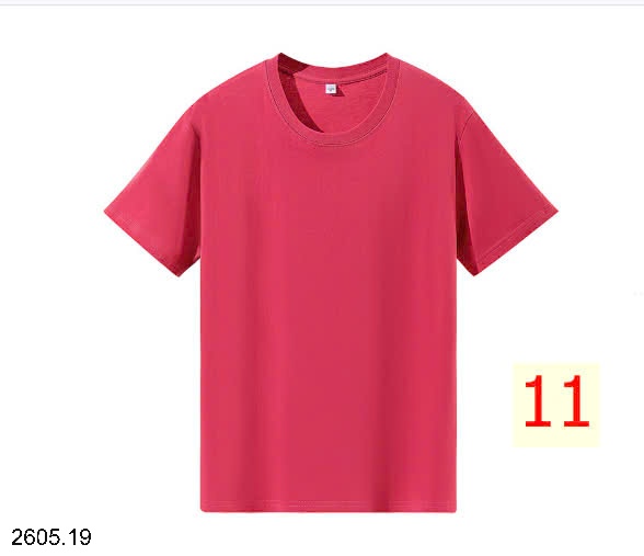 25HA2605.19 - ÁO COTTON TRƠN MÀU BASIC NAM NỮ