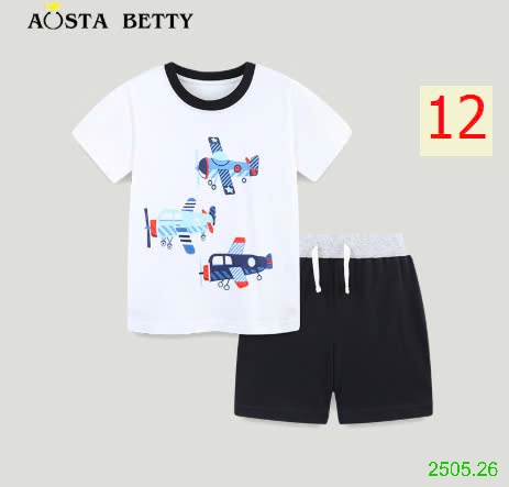 25HA2505.26 - BỘ COTTON BÉ TRAI HÃNG AOSTA BETTY