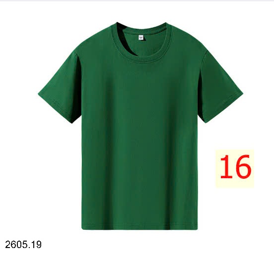 25HA2605.19 - ÁO COTTON TRƠN MÀU BASIC NAM NỮ