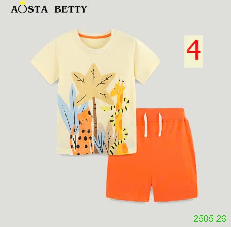 25HA2505.26 - BỘ COTTON BÉ TRAI HÃNG AOSTA BETTY