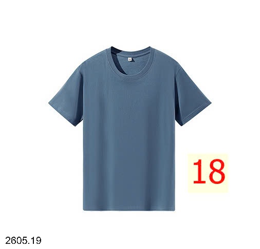 25HA2605.19 - ÁO COTTON TRƠN MÀU BASIC NAM NỮ