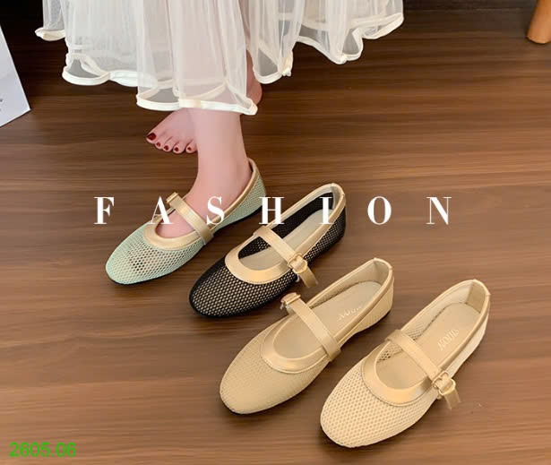 25HA2605.06 - GIÀY BÚP BÊ LƯỚI CHO NỮ
