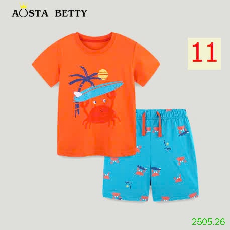 25HA2505.26 - BỘ COTTON BÉ TRAI HÃNG AOSTA BETTY