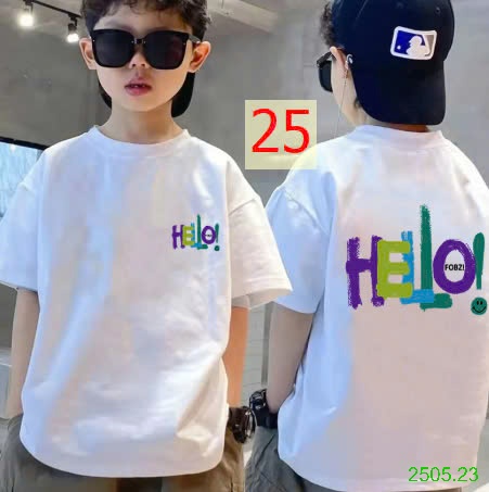 25HA2505.23 - ÁO PHÔNG COTTON SIZE ĐẠI BÉ TRAI