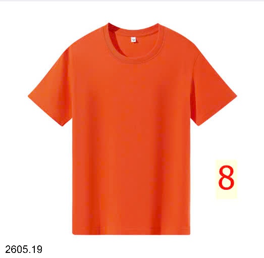 25HA2605.19 - ÁO COTTON TRƠN MÀU BASIC NAM NỮ