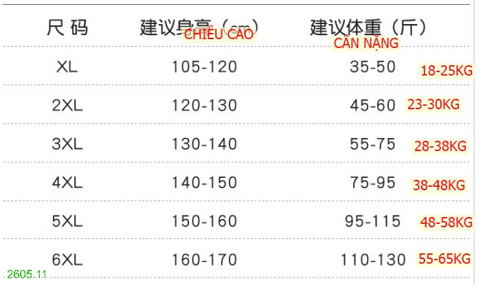 25HA2605.11 - BỘ BƠI CỘC TAY BÉ GÁI QUẢNG CHÂU