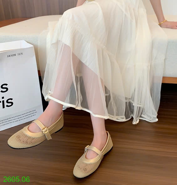 25HA2605.06 - GIÀY BÚP BÊ LƯỚI CHO NỮ