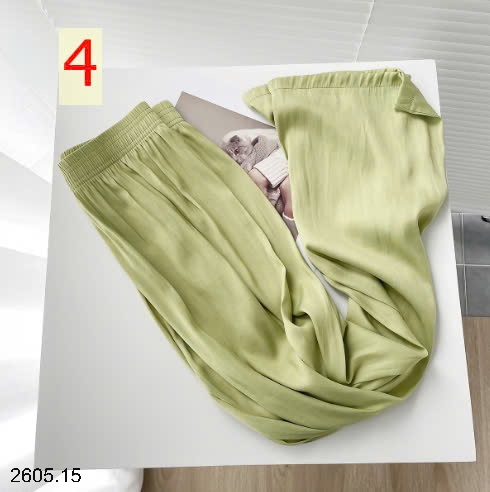 25HA2605.15 - QUẦN LỤA XUÔNG MỀM MÁT MÙA HÈ NỮ