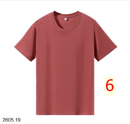 25HA2605.19 - ÁO COTTON TRƠN MÀU BASIC NAM NỮ