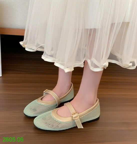 25HA2605.06 - GIÀY BÚP BÊ LƯỚI CHO NỮ