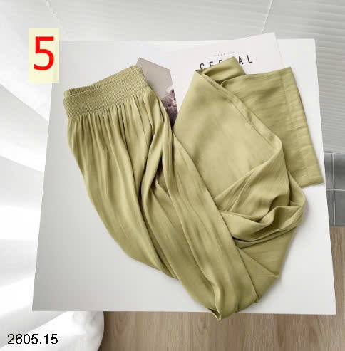 25HA2605.15 - QUẦN LỤA XUÔNG MỀM MÁT MÙA HÈ NỮ