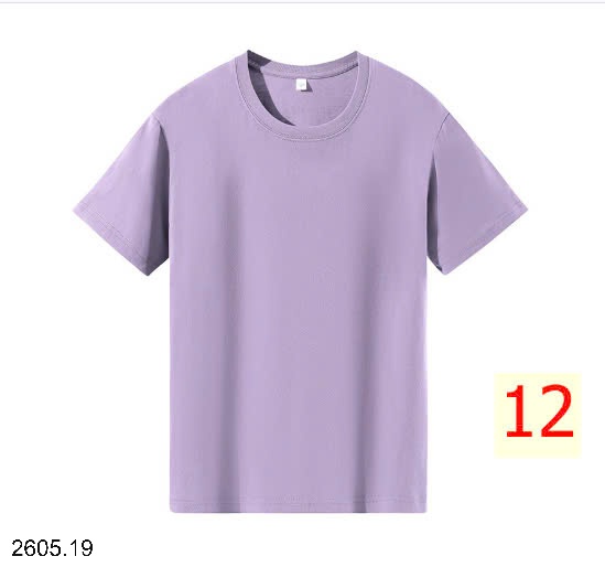25HA2605.19 - ÁO COTTON TRƠN MÀU BASIC NAM NỮ