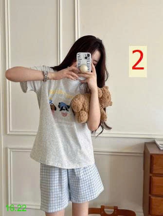 25HA16.22 - BỘ COTTON HOẠT HÌNH MẶC NHÀ CHO NỮ