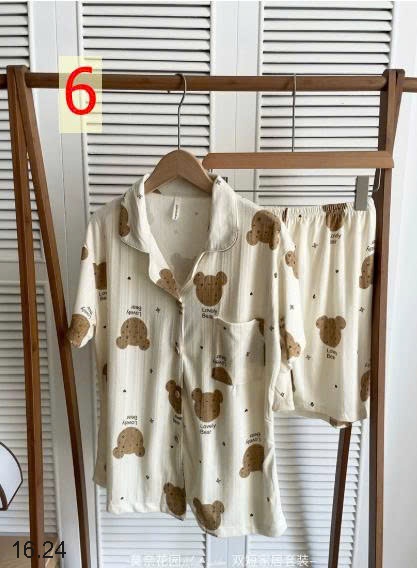 25HA16.24 - BỘ PIJAMA CỘC MẶC NHÀ NỮ