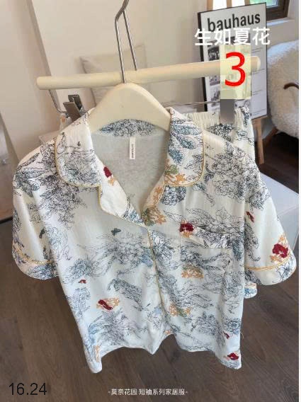 25HA16.24 - BỘ PIJAMA CỘC MẶC NHÀ NỮ