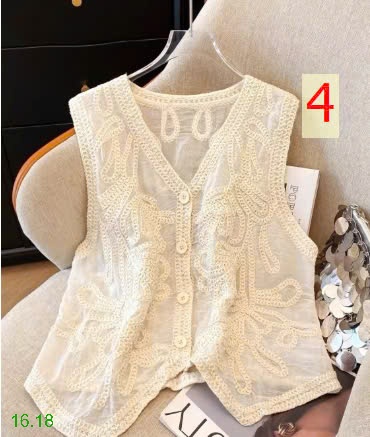 25HA16.18 - ÁO BA LỖ HỌA TIẾT HOA LƯỚI