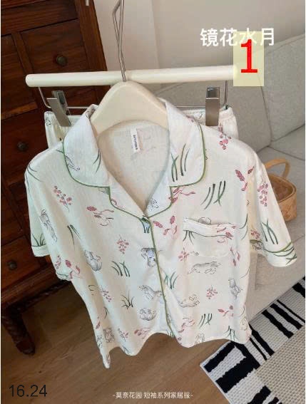 25HA16.24 - BỘ PIJAMA CỘC MẶC NHÀ NỮ